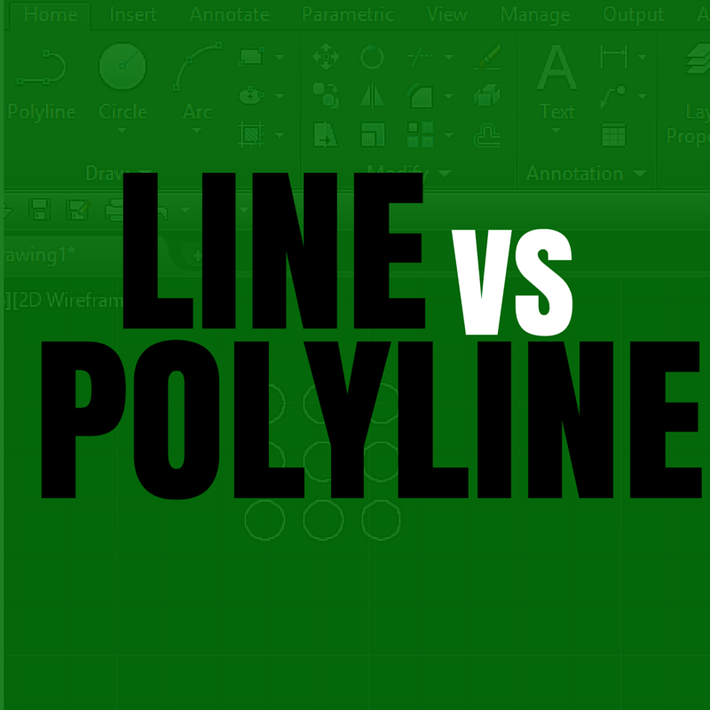 autocad create polyline from lines